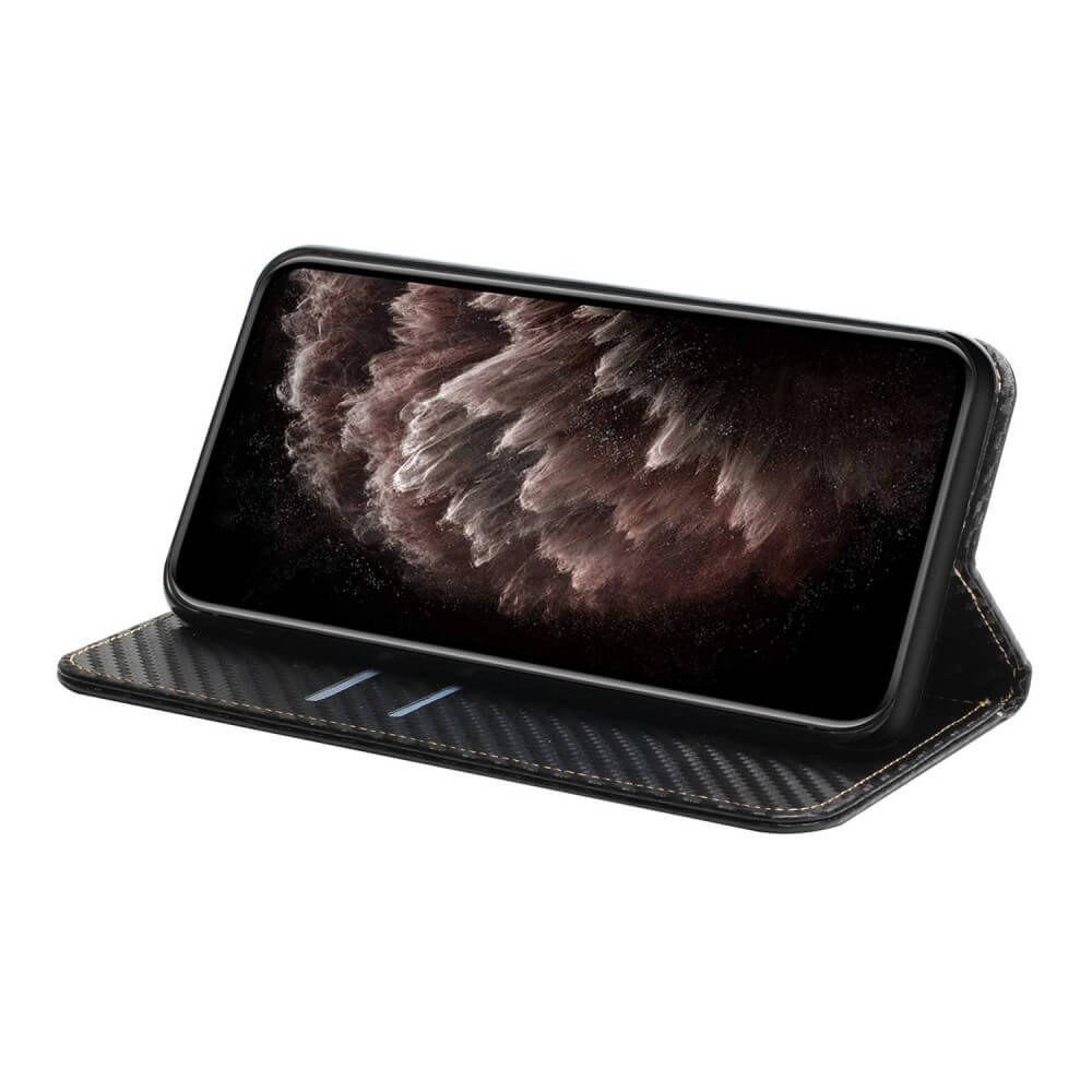 Galaxy S24 - Carbon Look Flip Case Cover