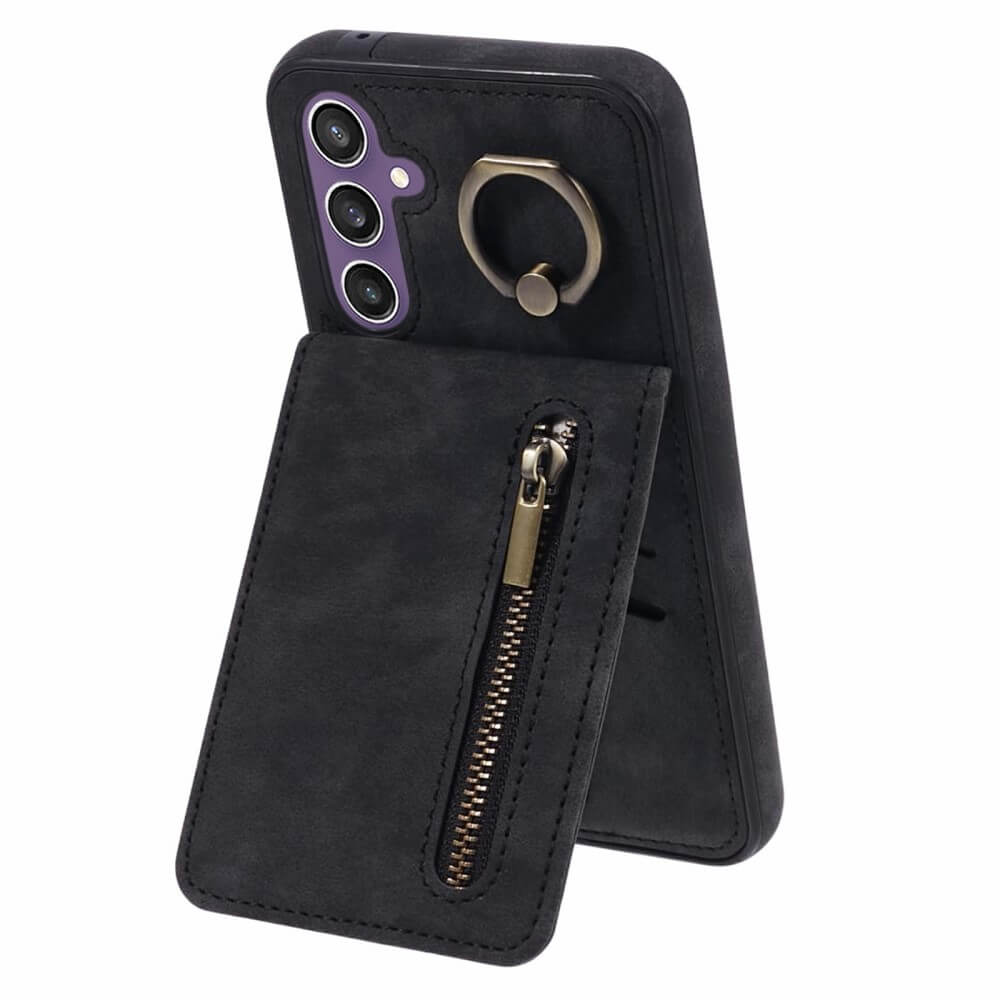 Galaxy S24 - Kickstand Case RFID mit Kartenfächer schwarz