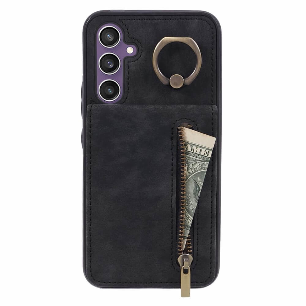 Galaxy S24 - Kickstand Case RFID mit Kartenfächer schwarz