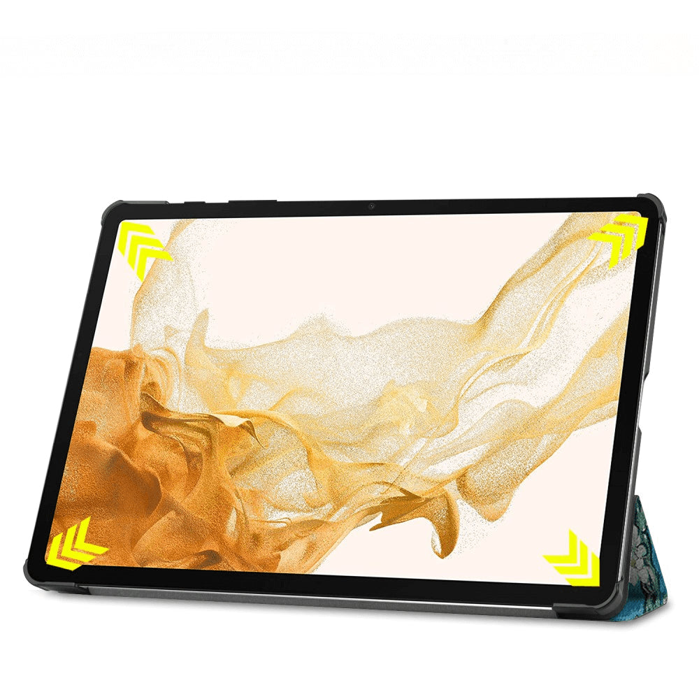 Galaxy Tab S9+ - Tri-fold Smart Case Blüten