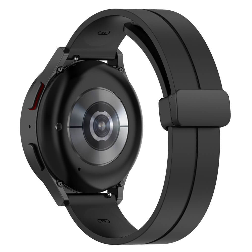 Silikon Ersatzarmband 20mm schwarz