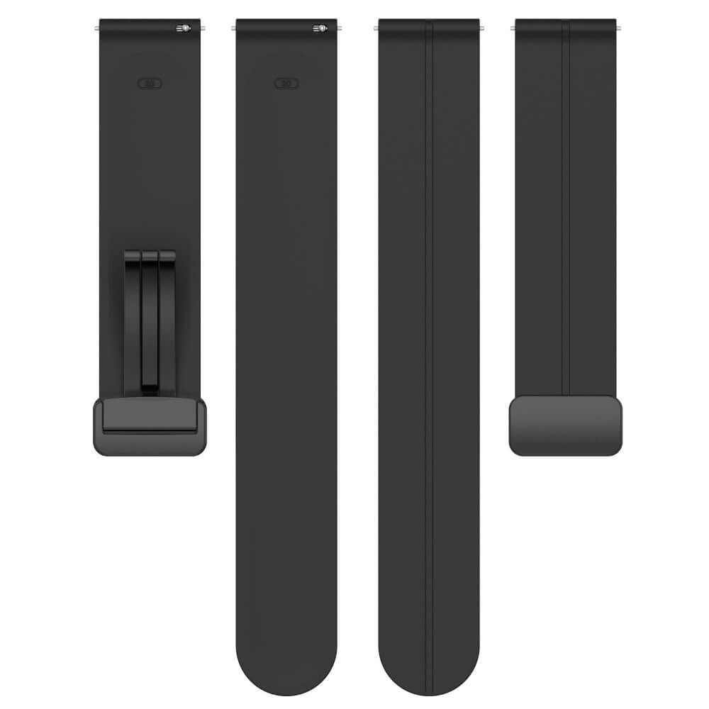 Silikon Ersatzarmband 20mm schwarz