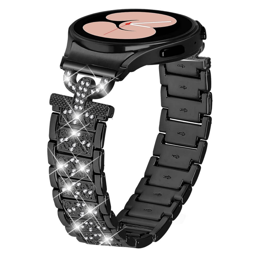 Edelstahl Armband mit Strass 20mm