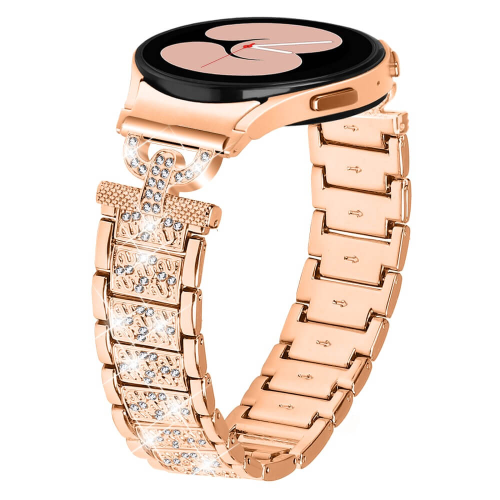 Edelstahl Armband mit Strass 20mm