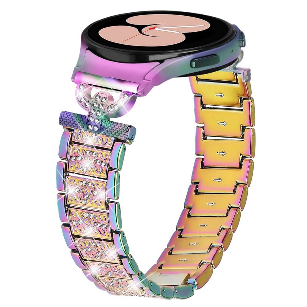 Edelstahl Armband mit Strass 20mm