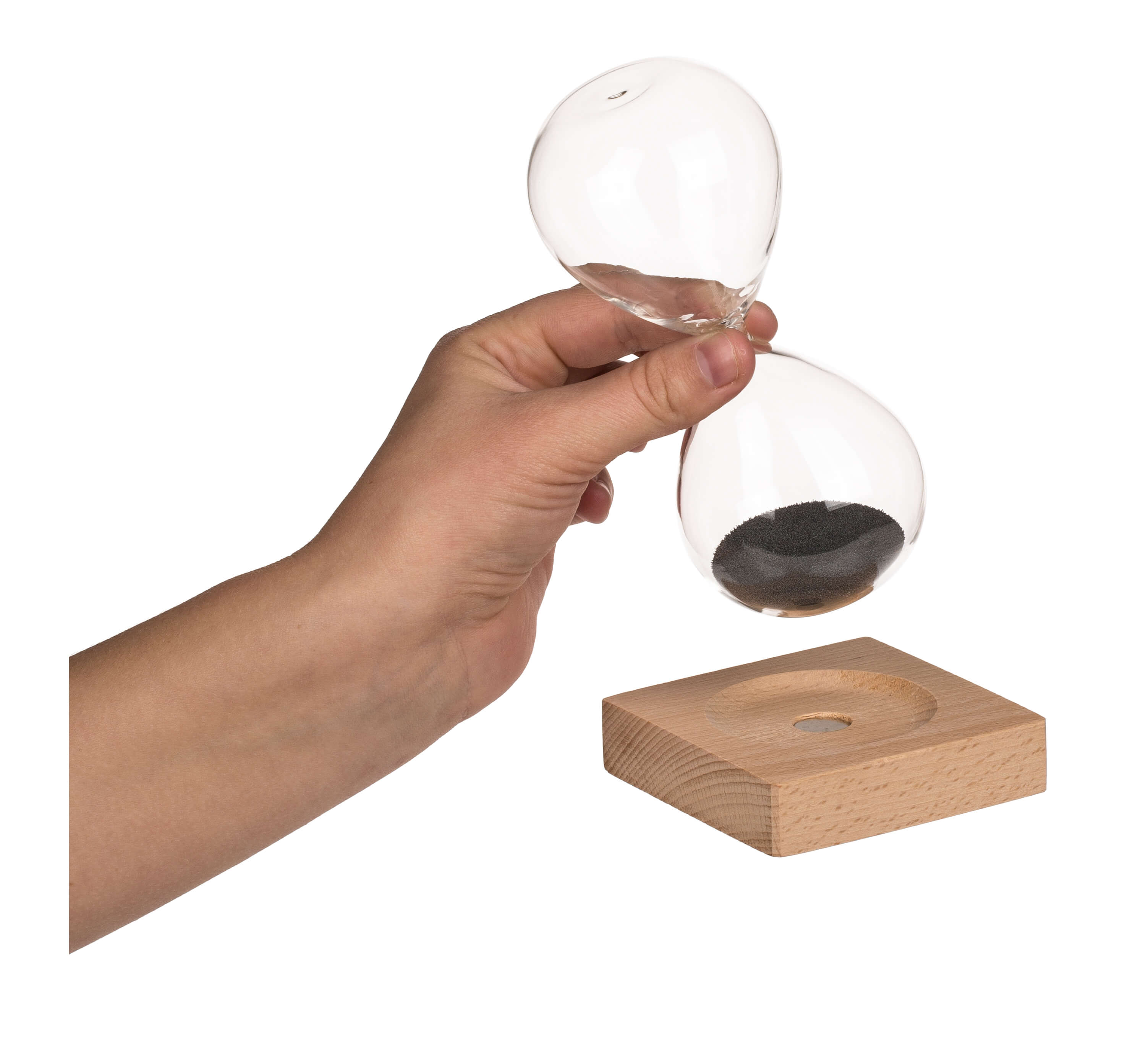 Sanduhr mit magnetischem Sand