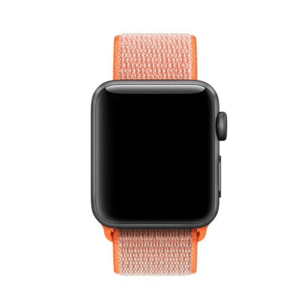 Apple Watch 38 / 40mm  - Nylon Armband mit Klettverschluss orange