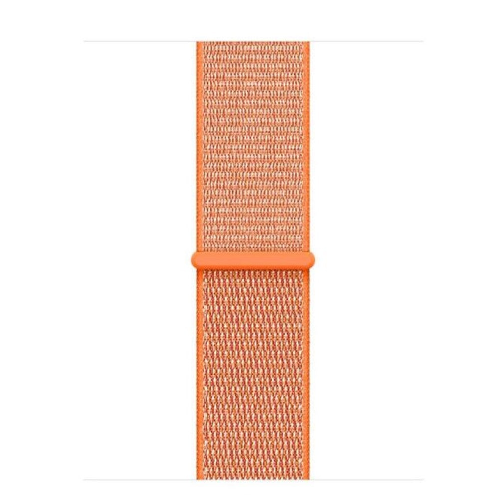 Apple Watch 38 / 40mm  - Nylon Armband mit Klettverschluss orange