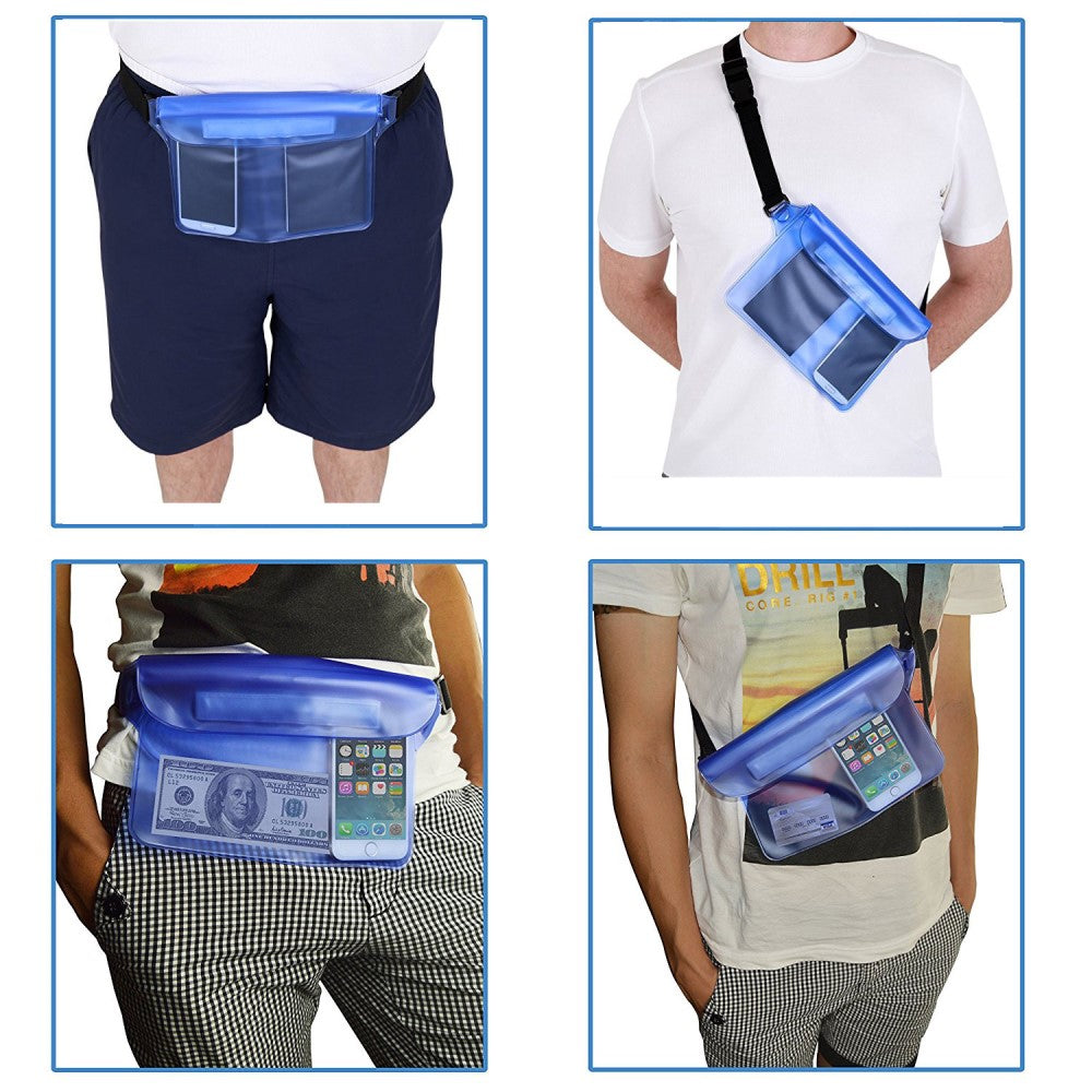 Wasserdichte Tasche Wasser Bag fürs Handy und Kleinwaren blau