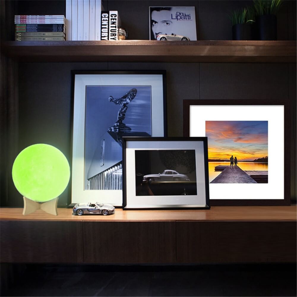 Multicolor LED Mondlampe dimmbar 3D 15CM
