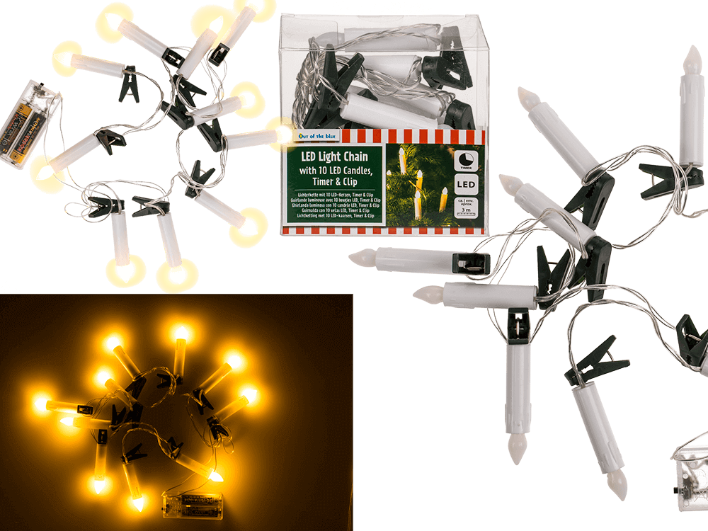 LED Lichterkette LED-Kerzen
