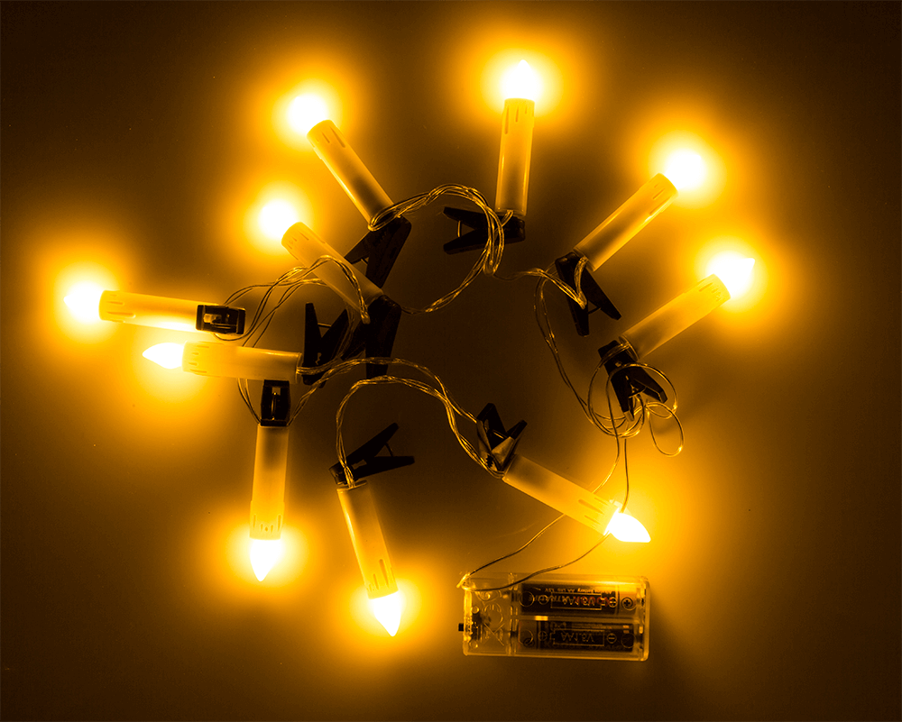 LED Lichterkette LED-Kerzen