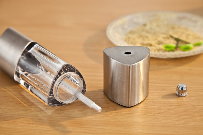 Pfeffermühle Edelstahl Mühle für Gewürze 17cm