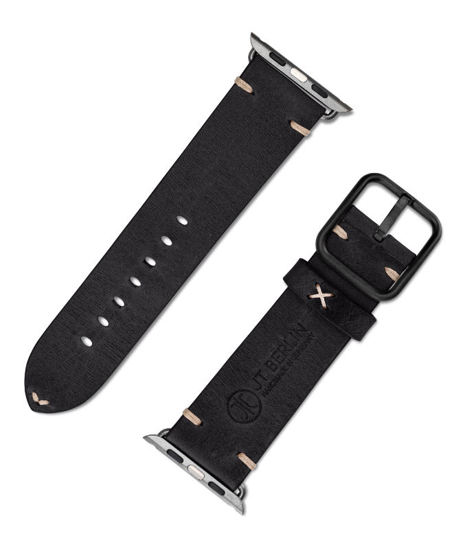 Apple Watch 42/44/45/49mm - JT Berlin Alex Vintage schwarz