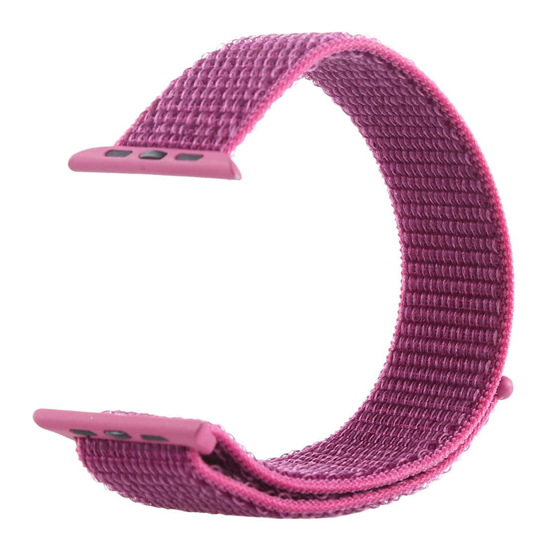 Apple Watch 42/44/45/49mm - Nylon Armband mit Klettverschluss violett
