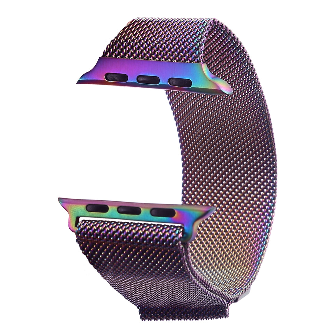 Apple Watch 42/44/45/49mm - Milanaise Edelstahl Armband Regenbogen
