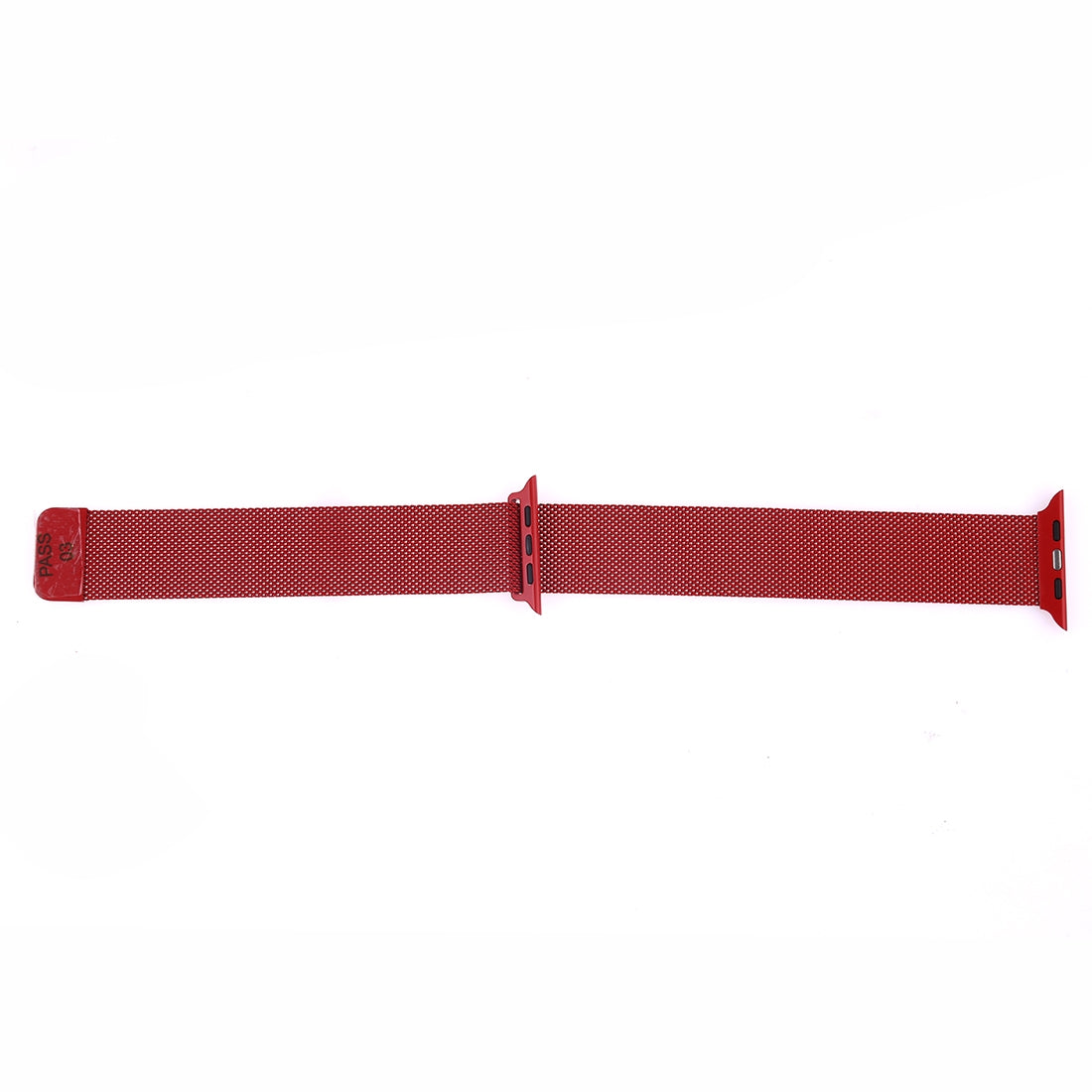 Apple Watch 42/44/45/49mm - Milanaise Edelstahl Armband rot