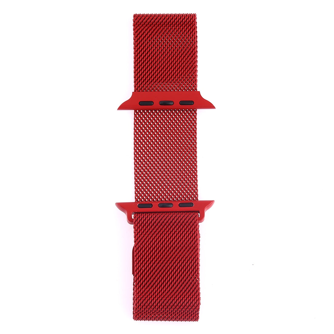 Apple Watch 42/44/45/49mm - Milanaise Edelstahl Armband rot