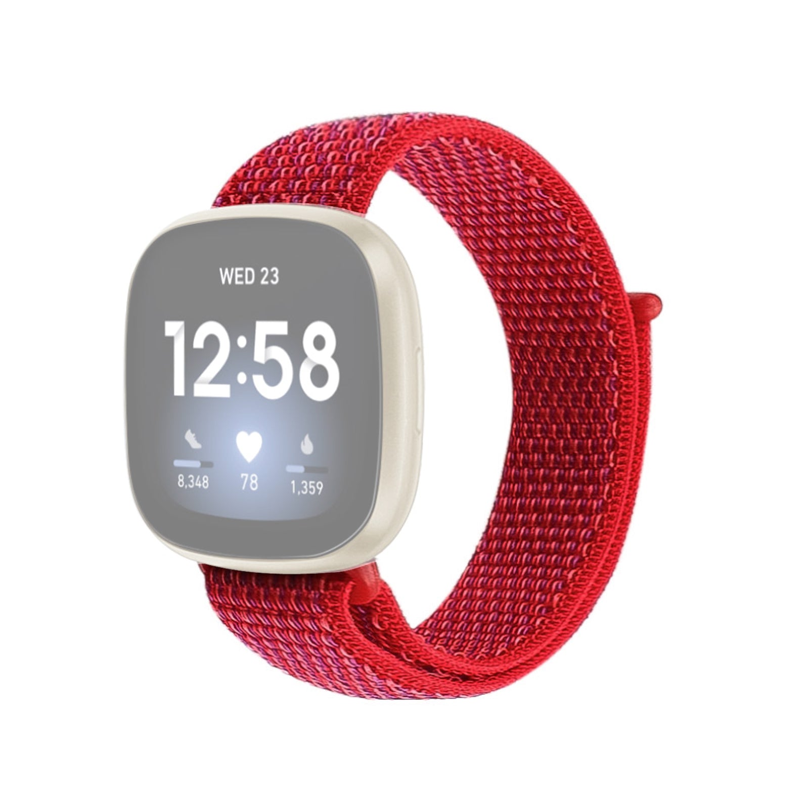 Fitbit Versa / Sense - Polsino In Nylon Con Velcro