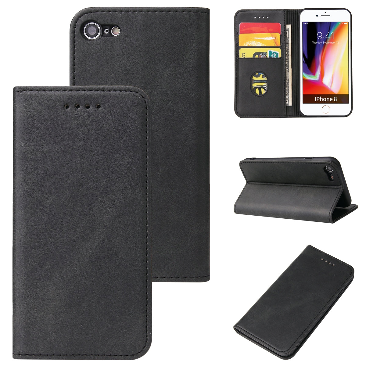 iPhone SE / 8 / 7 - Stand Flip Case Cover