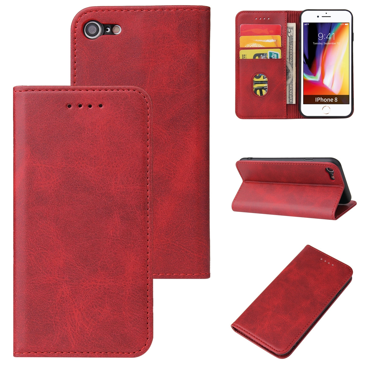 iPhone SE / 8 / 7 - Stand Flip Case Cover