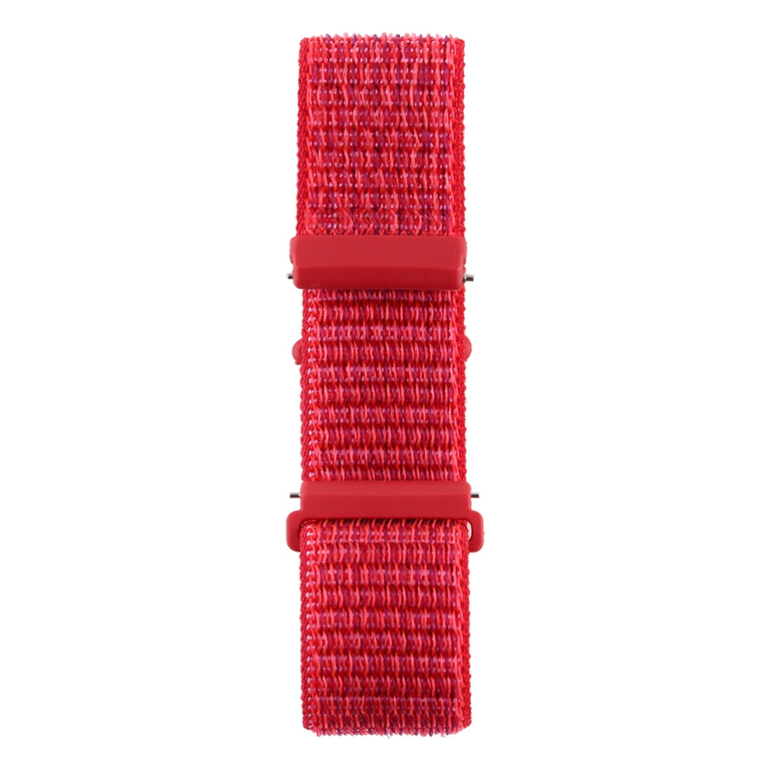 Fitbit Versa 1 / 2 - Nylon Armband mit Klettverschluss rot