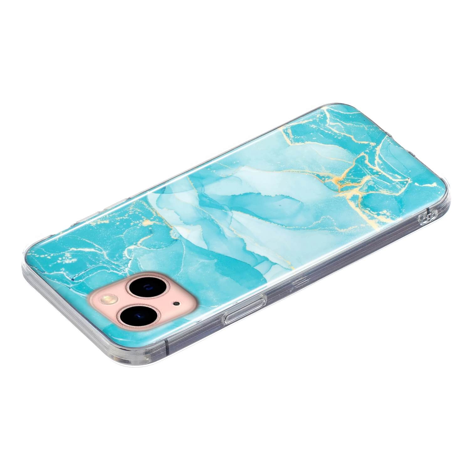 iPhone 14 Plus - Custodia in gomma Pink Marble
