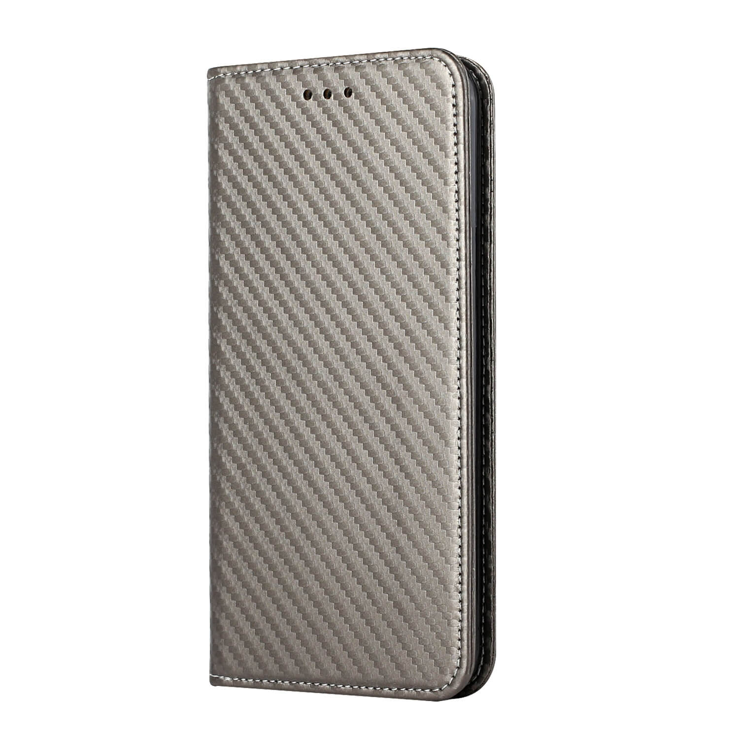 Iphone 14 Pro Max - Carbon Look Flip Case Cover