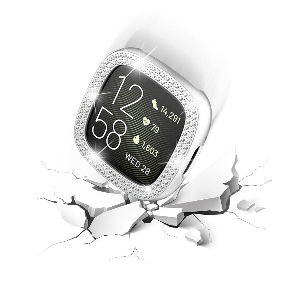 Fitbit Versa 4 / Sense 2 - Glitter Strass Custodia Protettiva