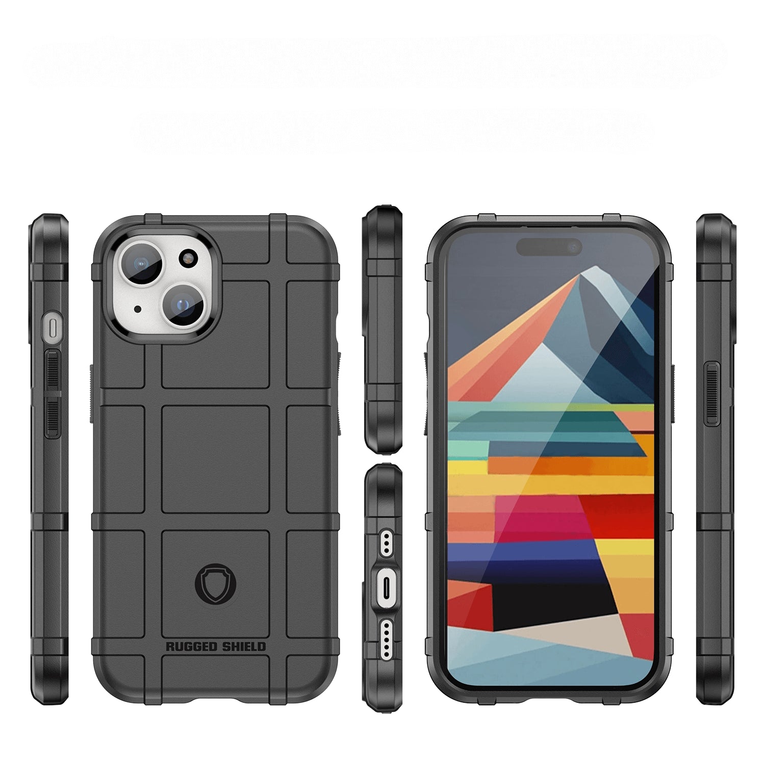 iPhone 15 Plus - Backcase Shield schwarz