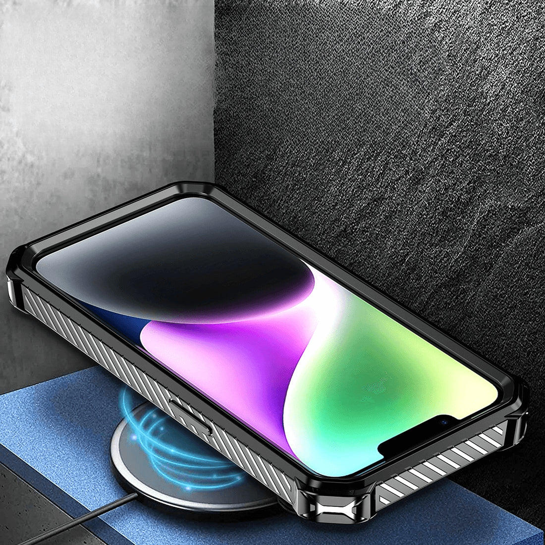 iPhone 15 Pro Max - Armor Case robuste avec kickstand
