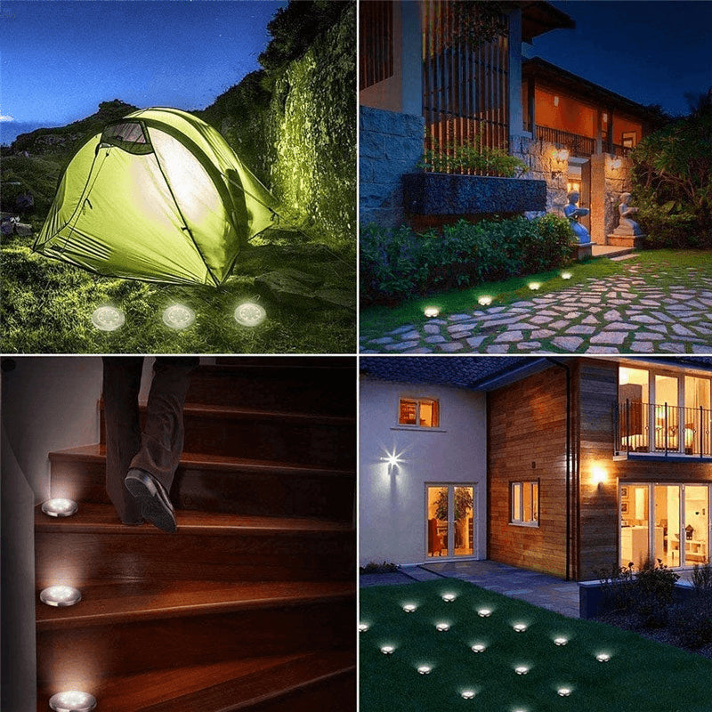 4er Set Solar Garten Lampe warmweiss