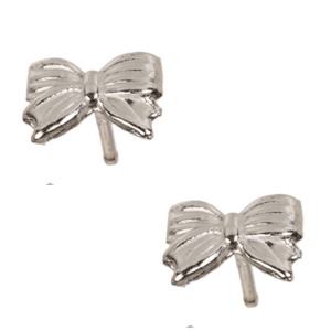 Ohrstecker 925 Sterling Silber, Schleife