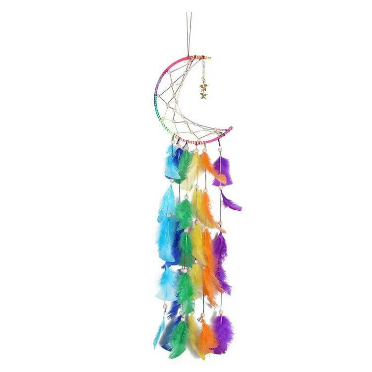 Traumfänger Dream Catcher Regenbogen Mond