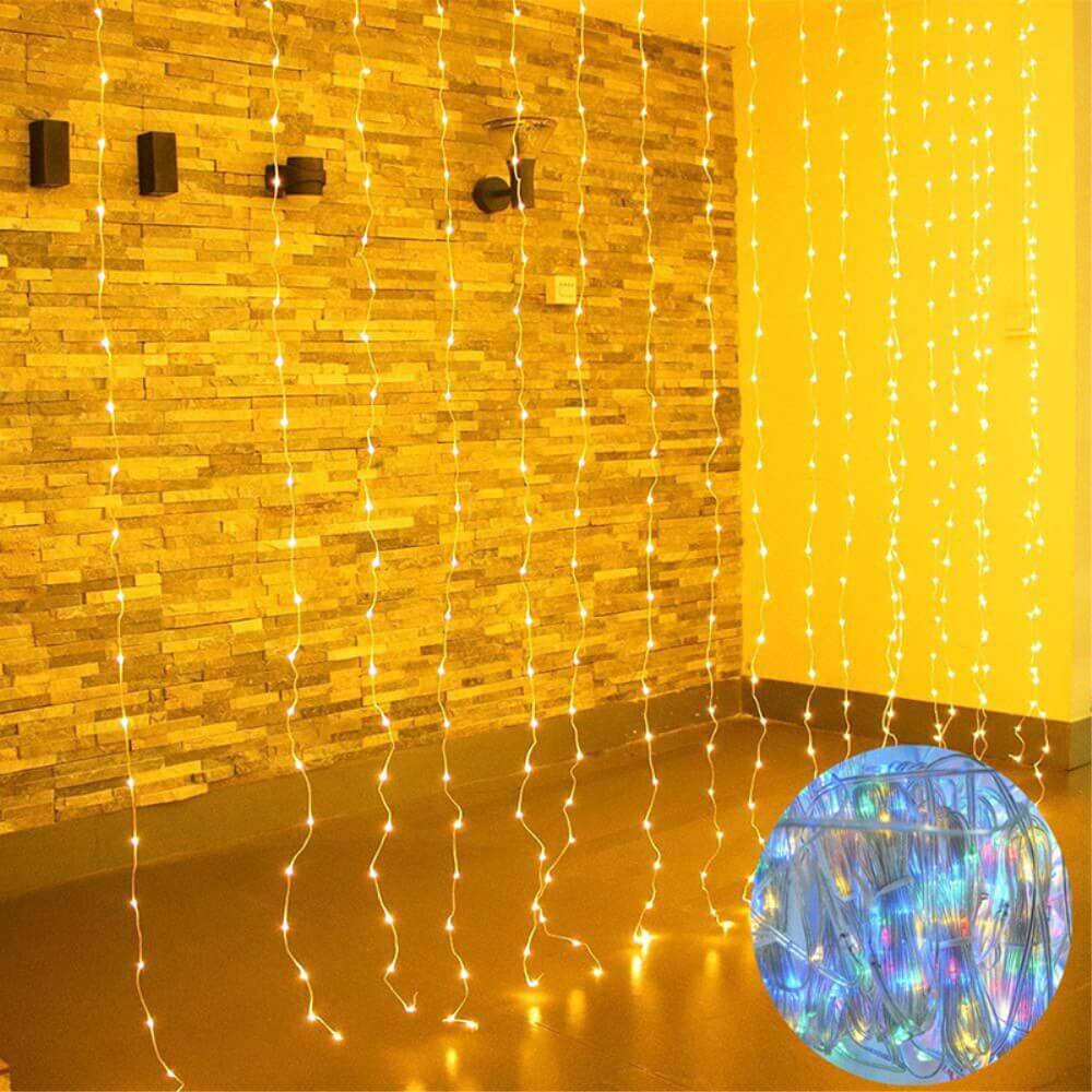 Curtain Light Chain Usb 3X3 M 300 Led