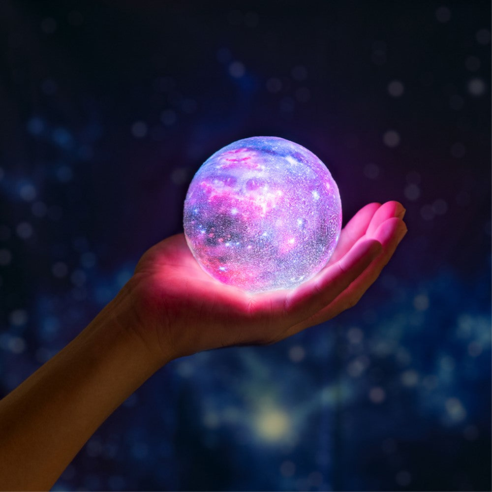 Multicolor LED Mondlampe 3D 8CM Universum