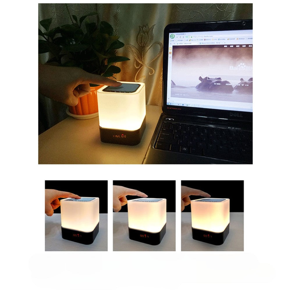 Bluetooth Speaker mit Wecker und LED-Licht
