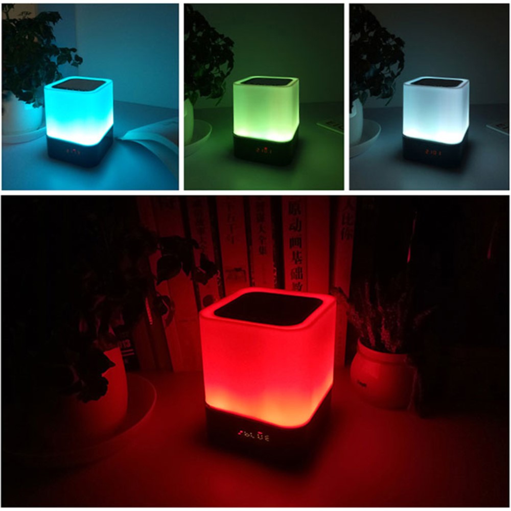 Bluetooth Speaker mit Wecker und LED-Licht