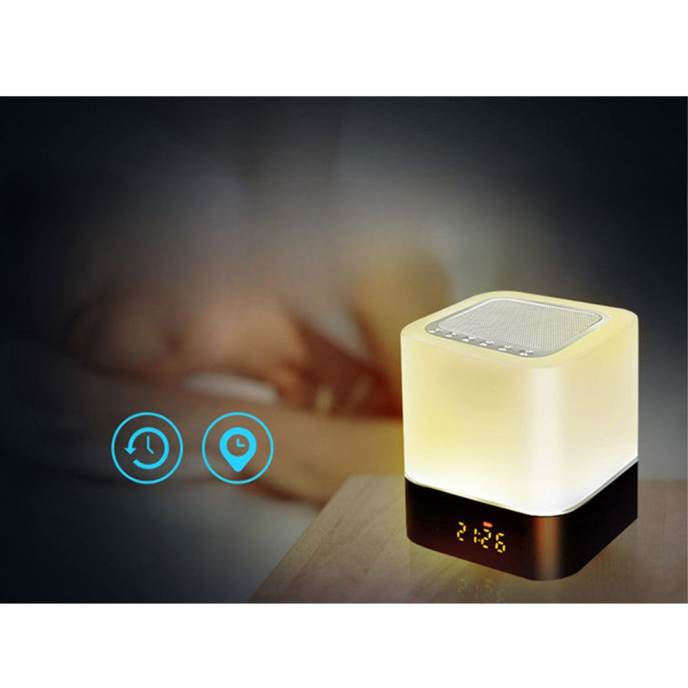 Bluetooth Speaker mit Wecker und LED-Licht
