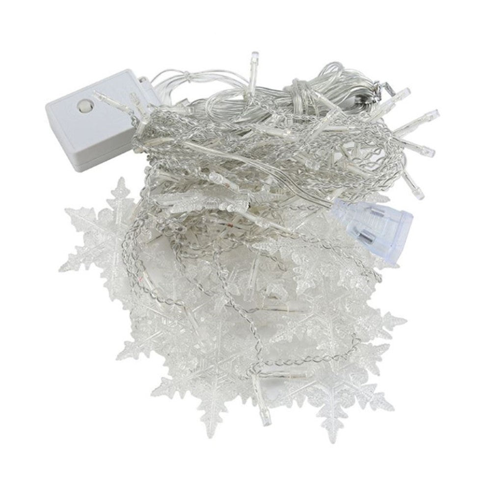 Snowflake Curtain Fairy Lights 3M