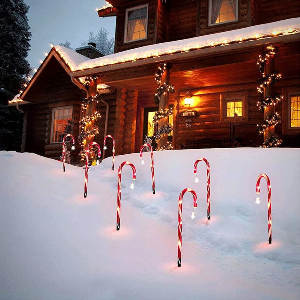 Solar LED Zuckerstangen Lichterkette