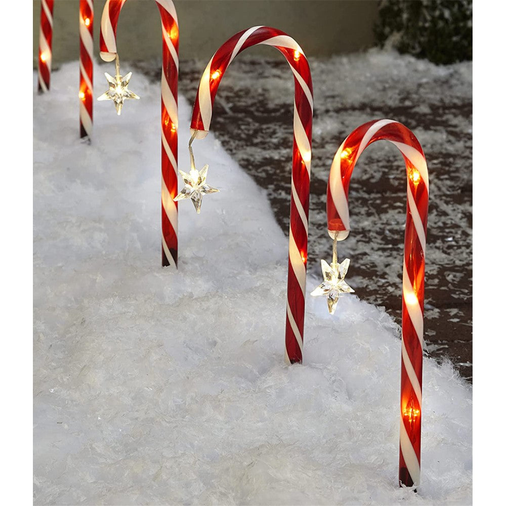 Solar LED Zuckerstangen Lichterkette