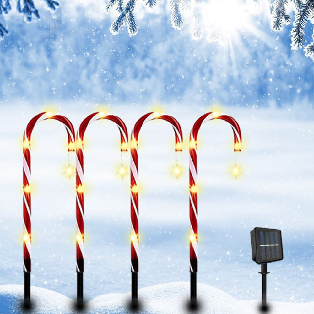Solar LED Zuckerstangen Lichterkette