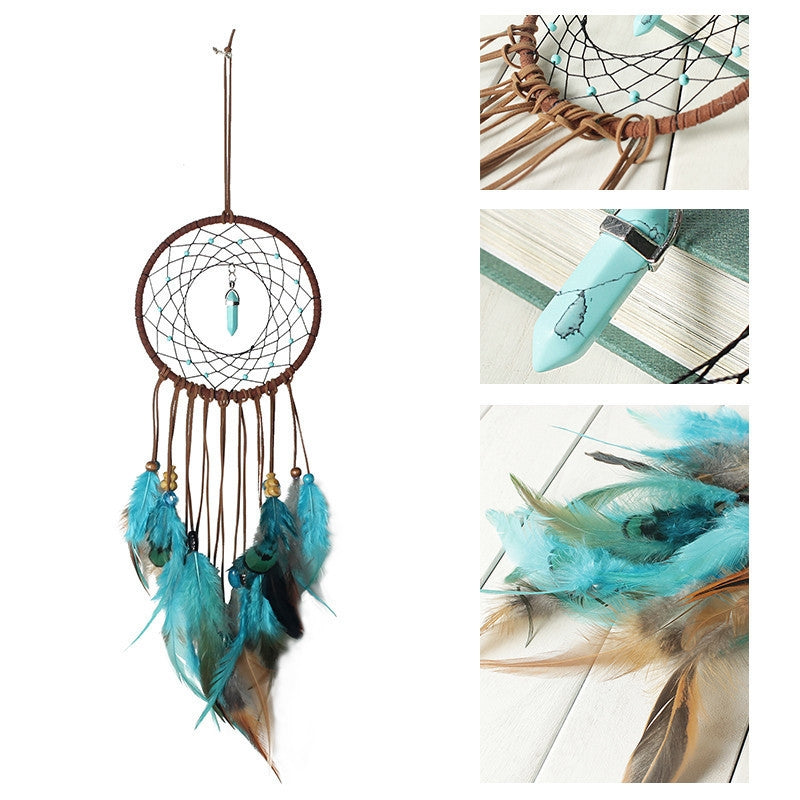 Traumfänger Dreamcatcher indianische Deko türkis