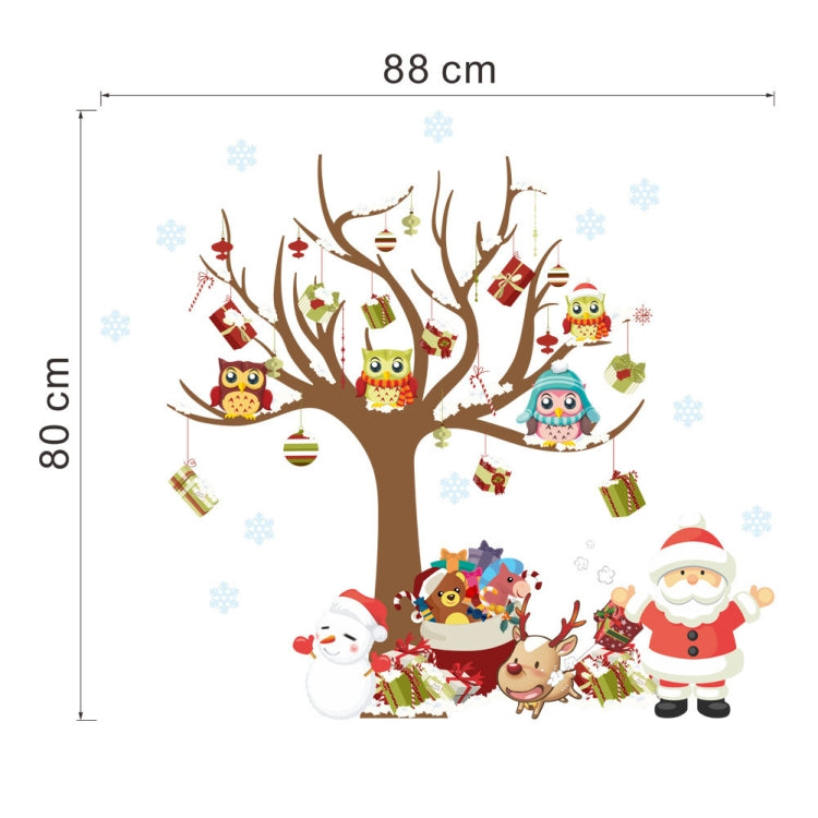Wand Sticker Tattoo Aufkleber Weihnachtsbaum und Santa