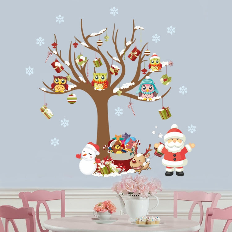Wand Sticker Tattoo Aufkleber Weihnachtsbaum und Santa