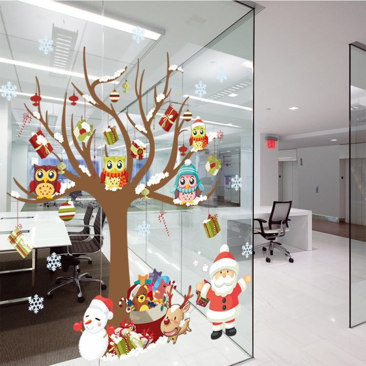 Wand Sticker Tattoo Aufkleber Weihnachtsbaum und Santa