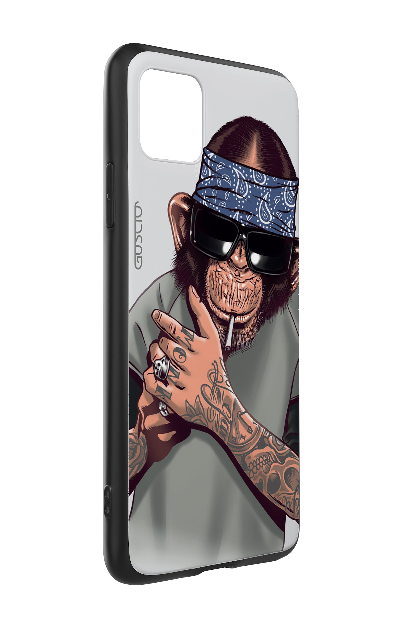 iPhone 12 Pro Max - GUSCIO Cover Affe mit Bandana