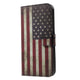 iphone xs / x - etui en cuir coque vintage usa drapeau américain