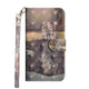 iphone 8 / 7- leather case cat glitter effect